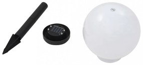 3 db napelemes kültéri LED gömblámpa, 20 cm RGB