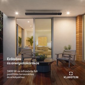 Blumfeldt Cosmic Beam Smart 24, infravörös hősugárzó, 2400 W, vezérlés applikáción keresztül, fekete