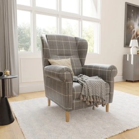 Szürke füles fotel Swan – Ropez