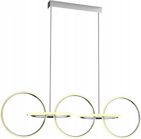 LED-es mennyezeti lámpa függeszték nappali csillár krómozott asztal felett Kos