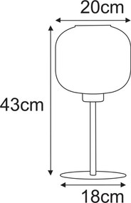 KAJA K-5656 CLARK Sárga Színű Asztali Lámpa 1xE27 15W IP20