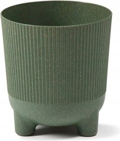 Virágtartó műanyag fehér Lamela 16 cm x 16 x 17,5 cm