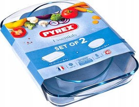 2 db-os lasagne hőálló edény szett Pyrex 2,2 L 2,8 L