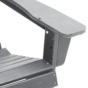 Adirondack szék Világosszürke 74x82x91 cm HDPE