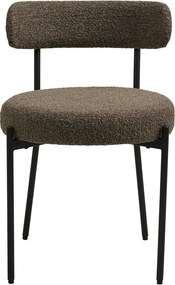 Barna kárpitozott étkezőszék Badalona – House Nordic