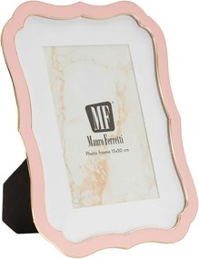 Világos rózsaszín fém-üveg álló képkeret 17x22 cm Margot – Mauro Ferretti