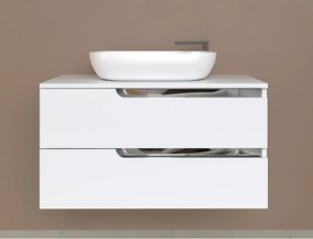 Piramida EURIDIKA fali fürdőszobabútor - mosdópult mosdó nélkül - 2 fiókos - 100 x 48 x 53 cm