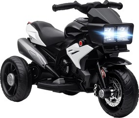 HOMCOM Elektromos Motor gyerekeknek 3 éves kortól – 6V Akkumulátoros Motor Fényekkel, Muzsikával, Hanggal és Széles Kerekekkel – 3 km/h Sebességgel Fe