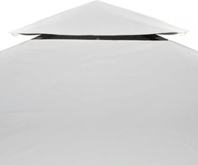 krémfehér csere pavilon ponyvatető 310 g / m² 3 x 4 m