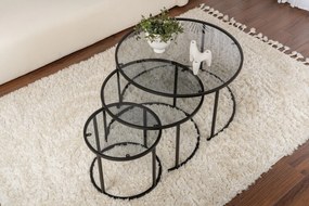 Dohányzóasztal Aurum - 80, 60, 42 - Fekete, Grey