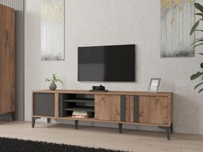 TV asztal/szekrény Mobube (atlanti fenyő + antracit) . Akció -21%. 1095449
