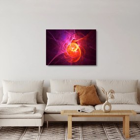 Modern absztrakt kép (üvegen) (70x50 cm)