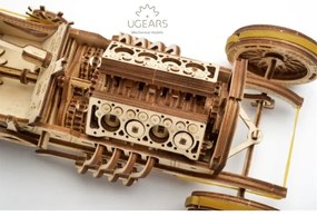 Ugears 3D fa mechanikus puzzle U9 Grand Prix autó