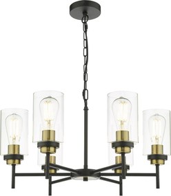 Dar Lighting vintage csillár abel fekete darabe0654
