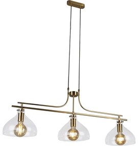 Searchlight 31031-3PB - Csillár zsinóron MARGARITA 3xE27/60W/230V réz