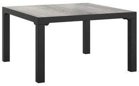 vidaXL 8 részes fekete-szürke polyrattan kerti társalgógarnitúra