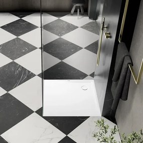 Kaldewei Superplan szögletes zuhanytálca 90x90 cm zománcozott acél alpesi fehér 384800010001