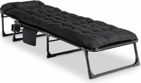 Kerti napozóágy fekete színben – SATURN