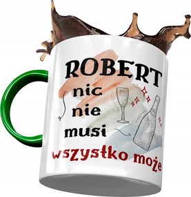 Zöld bögre Robert Kollégåknak Ajåndék Nyomtatott Fotóval