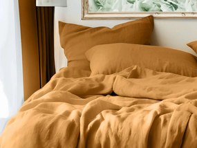 Muszlin ágynemű MUSSARI mustárszínű Ágyneműhuzat mérete: 70 x 90 cm | 140 x 200 cm