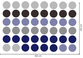 PIPPER. Falmatrica "Színes pöttyök" 5,5 cm Szín: Piros