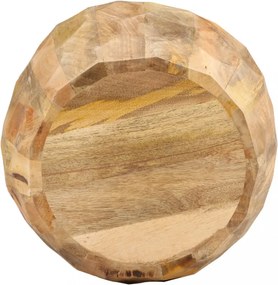 vidaXL dob formájú tömör mangófa ülőke