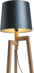 RENDL CONNY 35/30 állólámpa búra Monaco petróleumkék/ezüst PVC max. 23W