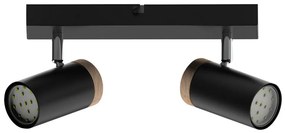 Spotlámpa LAGOS 2xGU10/15W/230V fekete/barna