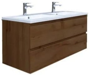 SAT B-Way Fürdőszobaszekrény mosdóval 119x50x45 cm dió matt BWAY2120NUTU