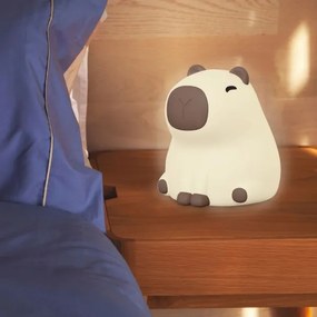 LED RGBW Dimmelhető gyermek lámpa LED/1W/5V USB 1200 mAh kapibara