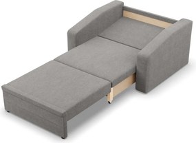 Vertico fekvőfotel, 90 cm széles, fonott, szürke
