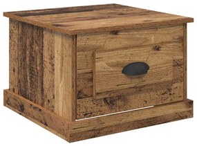 Dohányzóasztal with Drawer Régi fa 50 x 50 x 35 cm Faanyag