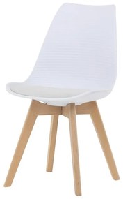 Fehér Műanyag Étkezőszék. CT-X7056 WT