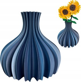 Váza Lego Icons Botanical virágokhoz és füvekhez, Metálkék Kobalt Dove