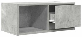 2 db betonszürke szerelt fa TV-szekrény 60x31x25,5 cm