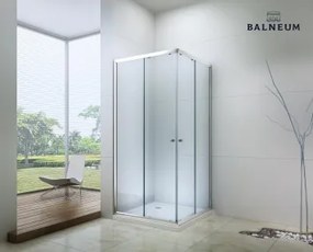 Balneum Royal 100x80-es szögletes zuhanykabin 6mm-es nano vízlepergető üveggel  BL-506-100x80