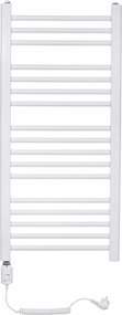 Hugo Biały S elektromos fürdőszobai radiátor, 900W, fehér