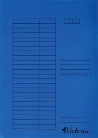 Gyorsfűző, karton, A4, VICTORIA OFFICE, kék (IDPGY04)