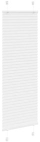 pliszírozott redőny Fehér 40x150 cm szövetszélesség 39,4 cm