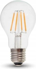 Led izzó V-tac 4W Filament E27 A60 400lm 6400K IP20