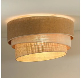 Duolla - Mennyezeti lámpa YUTE TRIO 1xE27/15W/230V átm. 45 cm barna/szürke/bézs