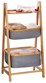 Bahari bambusz fürdőszobai állvány 2 tárolókosárral - Wenko