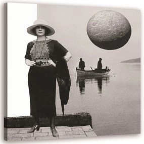 Gario Vászonkép No áll egy tó feletti hídon - Lili Chartrand Méret: 30 x 30 cm