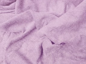 Frottír gumis lepedő PREMIUM lila-rózsaszín 160x200 cm