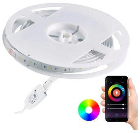 RGB LED Szabályozható kültéri szalag Wi-fi LED/8W IP65 2 m Tuya