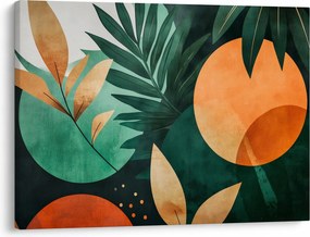 Kép - Geometrikus természeti minták (70x50 cm)
