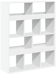 fehér szerelt fa könyvespolc 100 x 33 x 125,5 cm