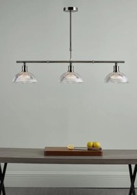 DAR LIGHTING DAR LIGHTING 0375 DARA Többágú Függesztett Lámpa Antik Sárgaréz, Átlátszó E14 IP20