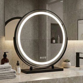 Rea Rea, LED SMINKTÜKÖR Fekete 50 cm, HOM-12022