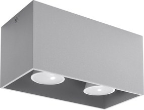 Sollux Lighting Quad Maxi mennyezeti lámpa 2x40 W szürke SL.0382